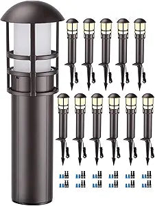 LEONLITE 12-Pack Low Voltage Landscape Lighting Kit