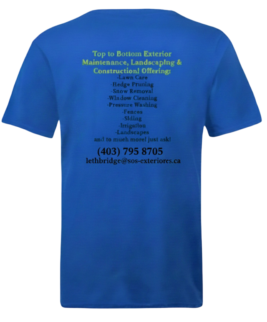 T Shirt with Back Print